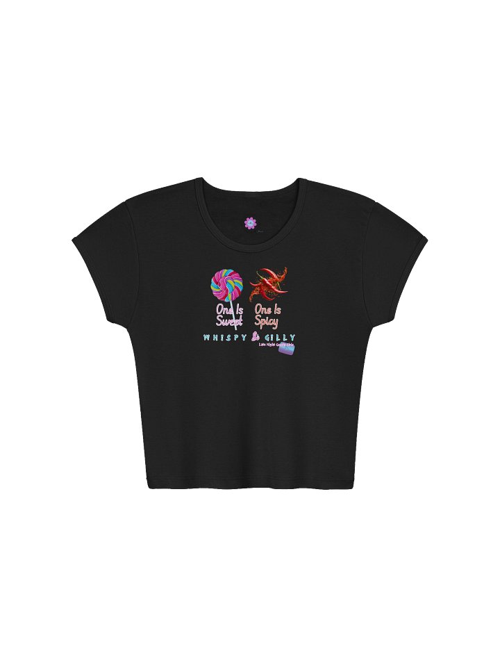 One Spicy, One Sweet Ribbed Crop Tee product image (3)