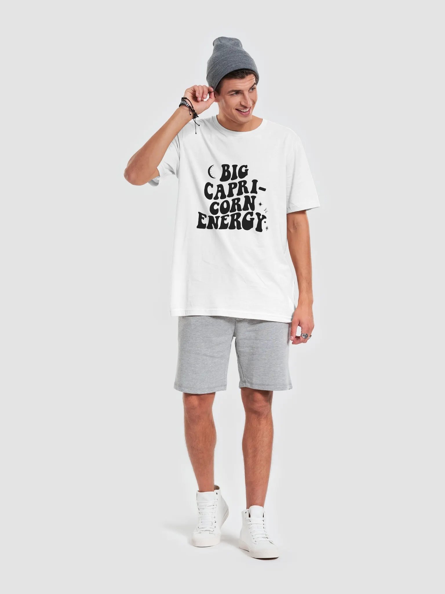 Big Capricorn Energy T-Shirt (Black logo) product image (6)