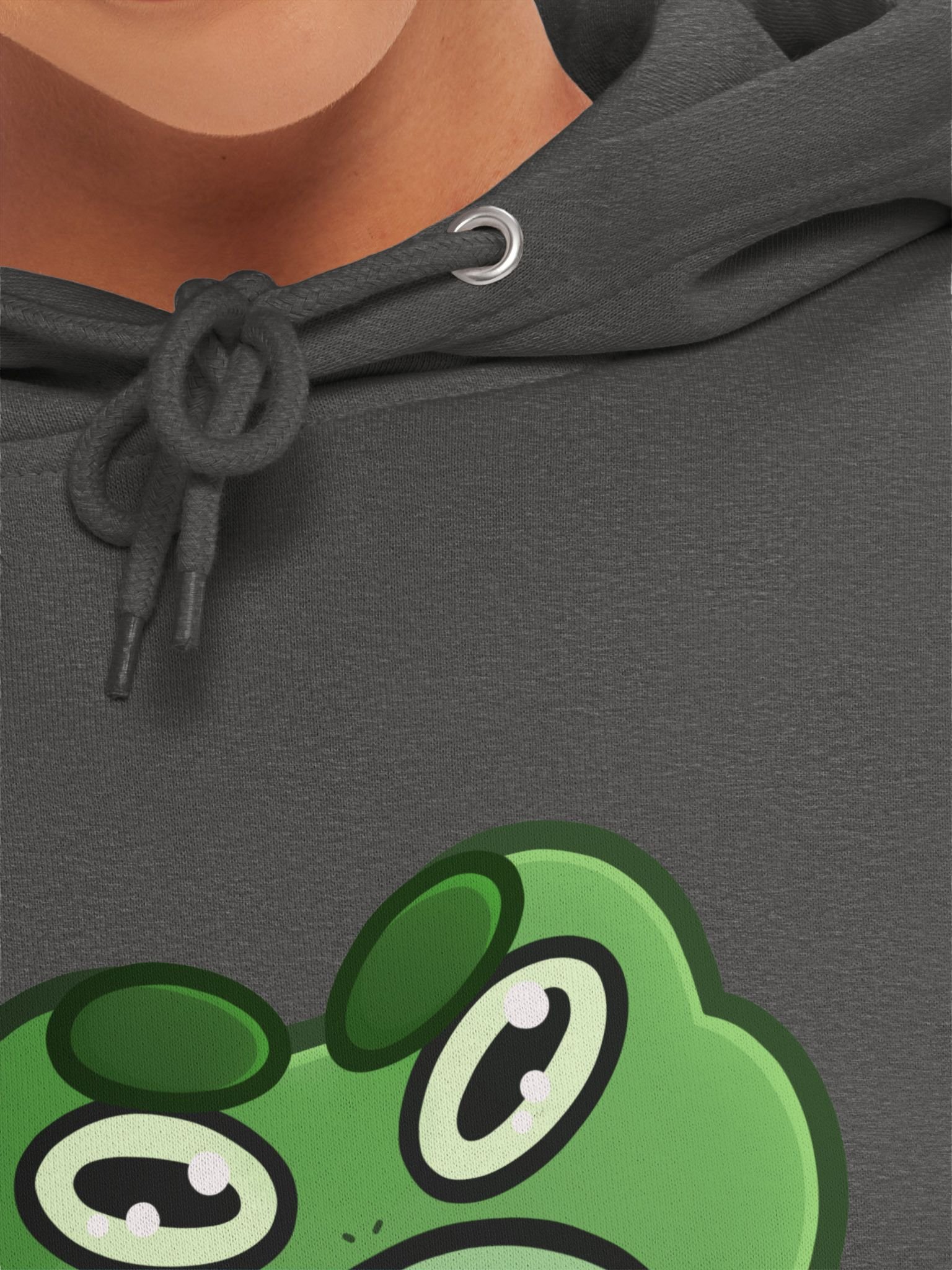 Grumpy Frog Cartoon Premium Hoodie product image (7)