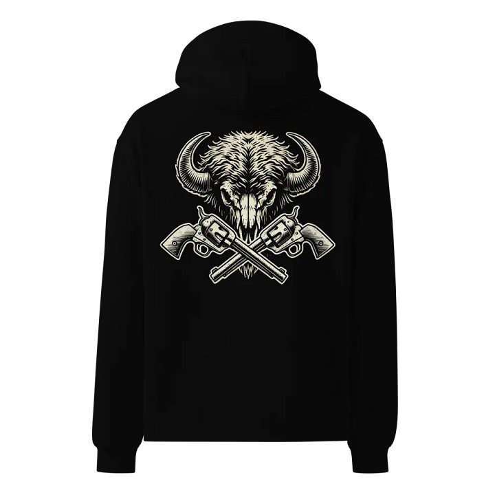 Sweat à Capuche – Crâne de Bison & Revolvers product image (1)