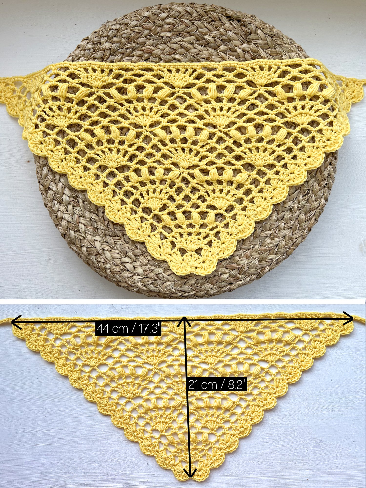 Crochet Pattern: The Spring Blossoms Bandana product image (3)
