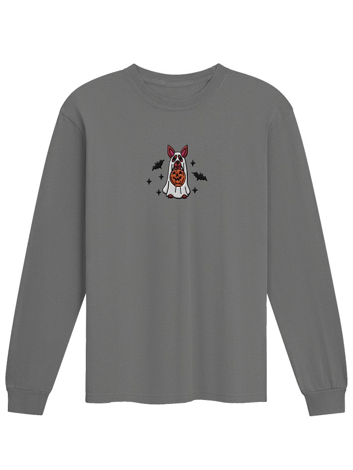 Halloween Chihuahua(Red) Embroidered Long-sleeved T-Shirt product image (9)