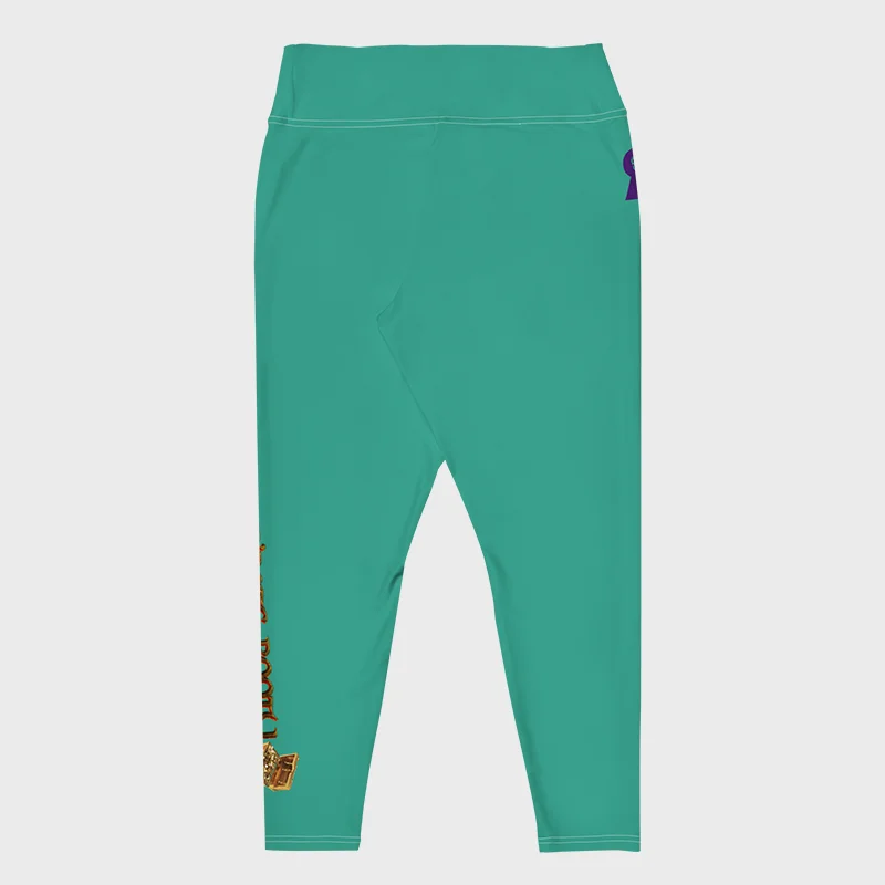 Aqua All-Over Print Plus Size Leggings product image (2)