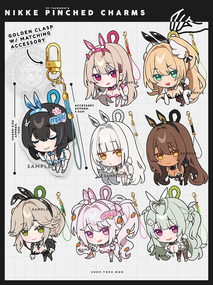 【PREORDER】NIKKE Pinched Acrylic Charms product image (1)