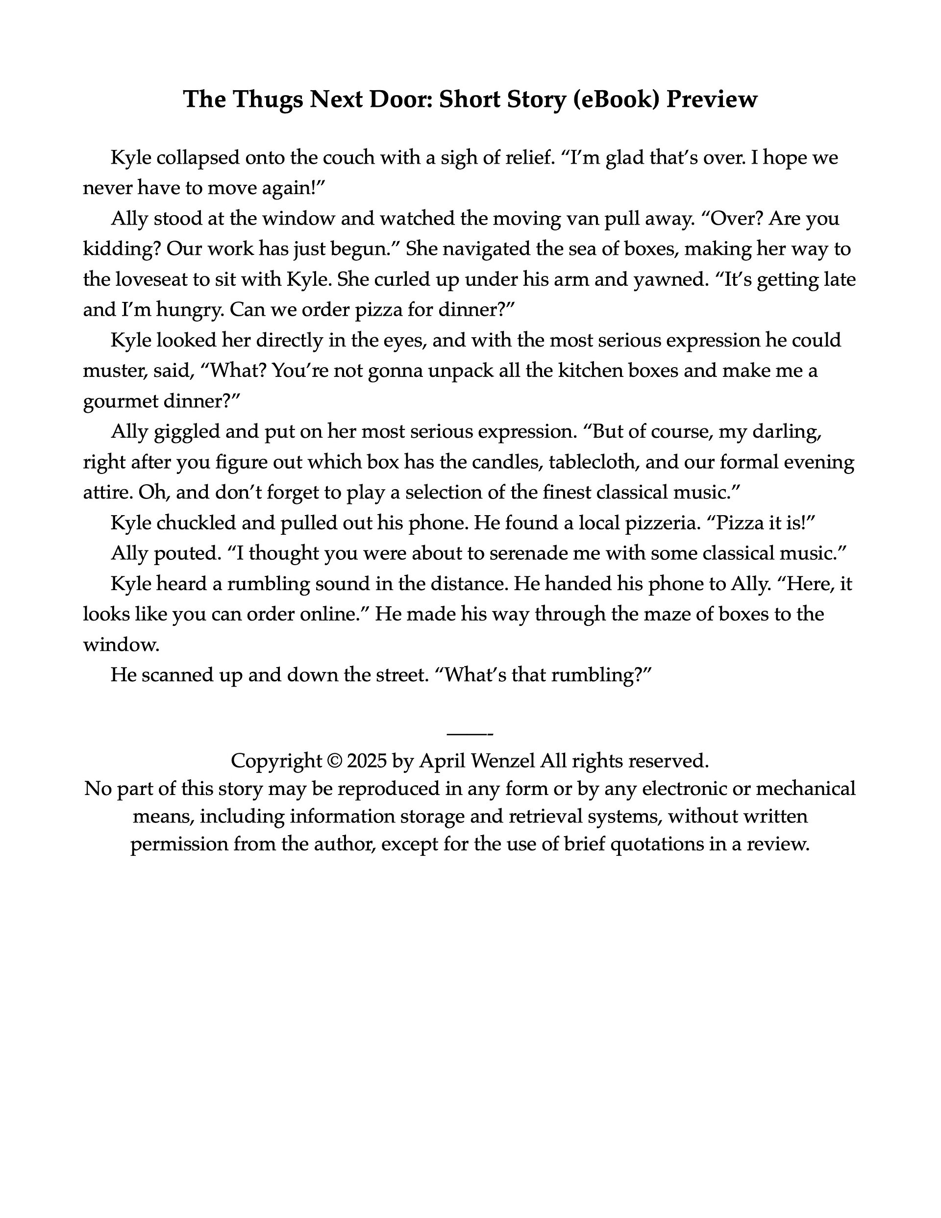 The Thugs Next Door: Short Story (eBook) product image (2)