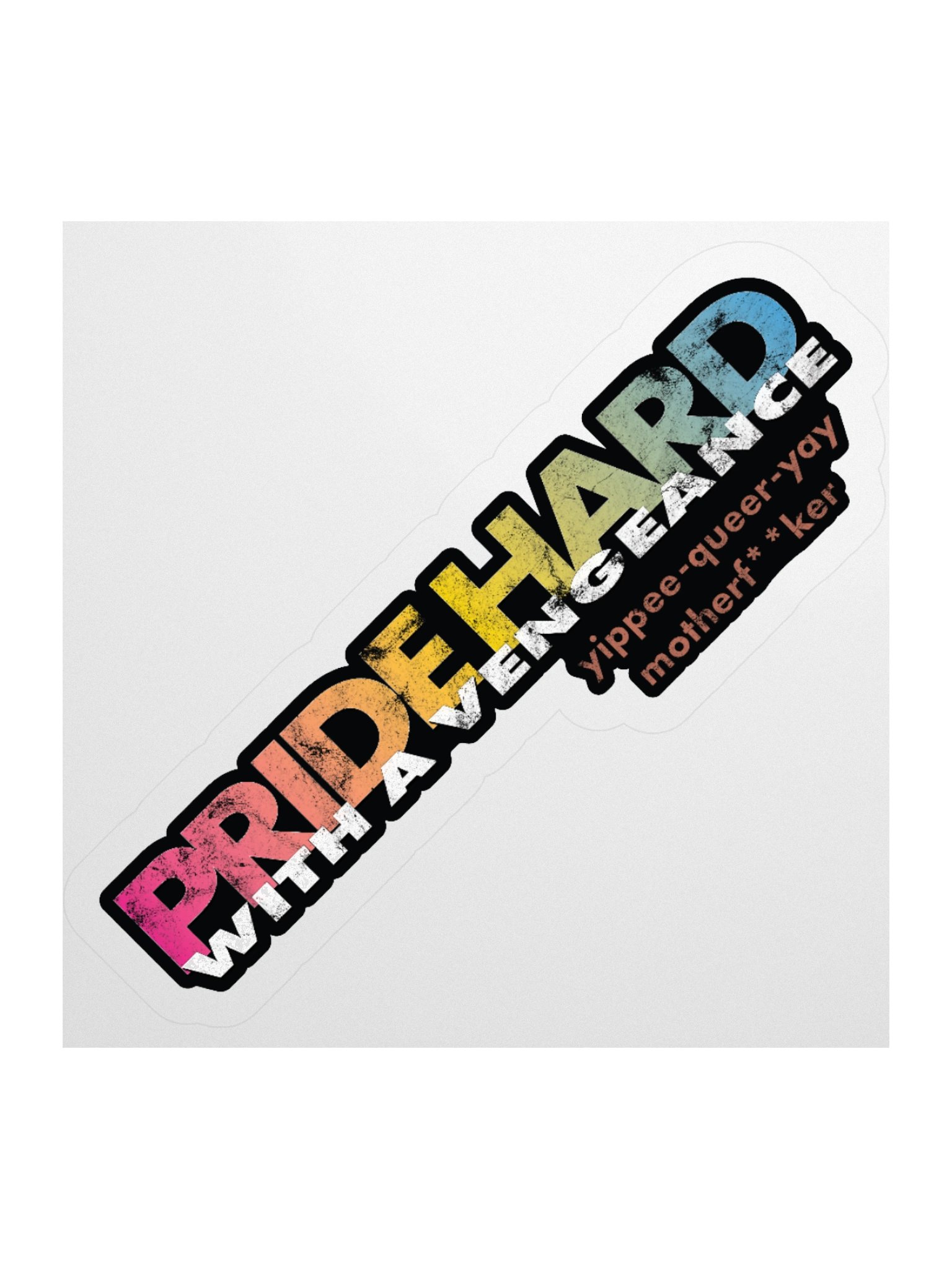 Pansexual "Pride Hard" Sticker product image (1)