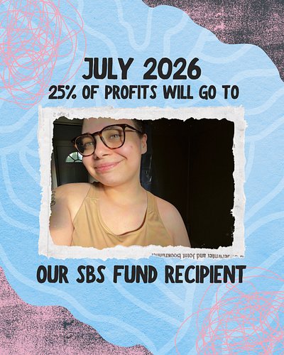 It’s July! Can you believe it? A new month means a new SBS Fund recipient.

When you buy from Sharkboy Stuff, 25% of your pur...