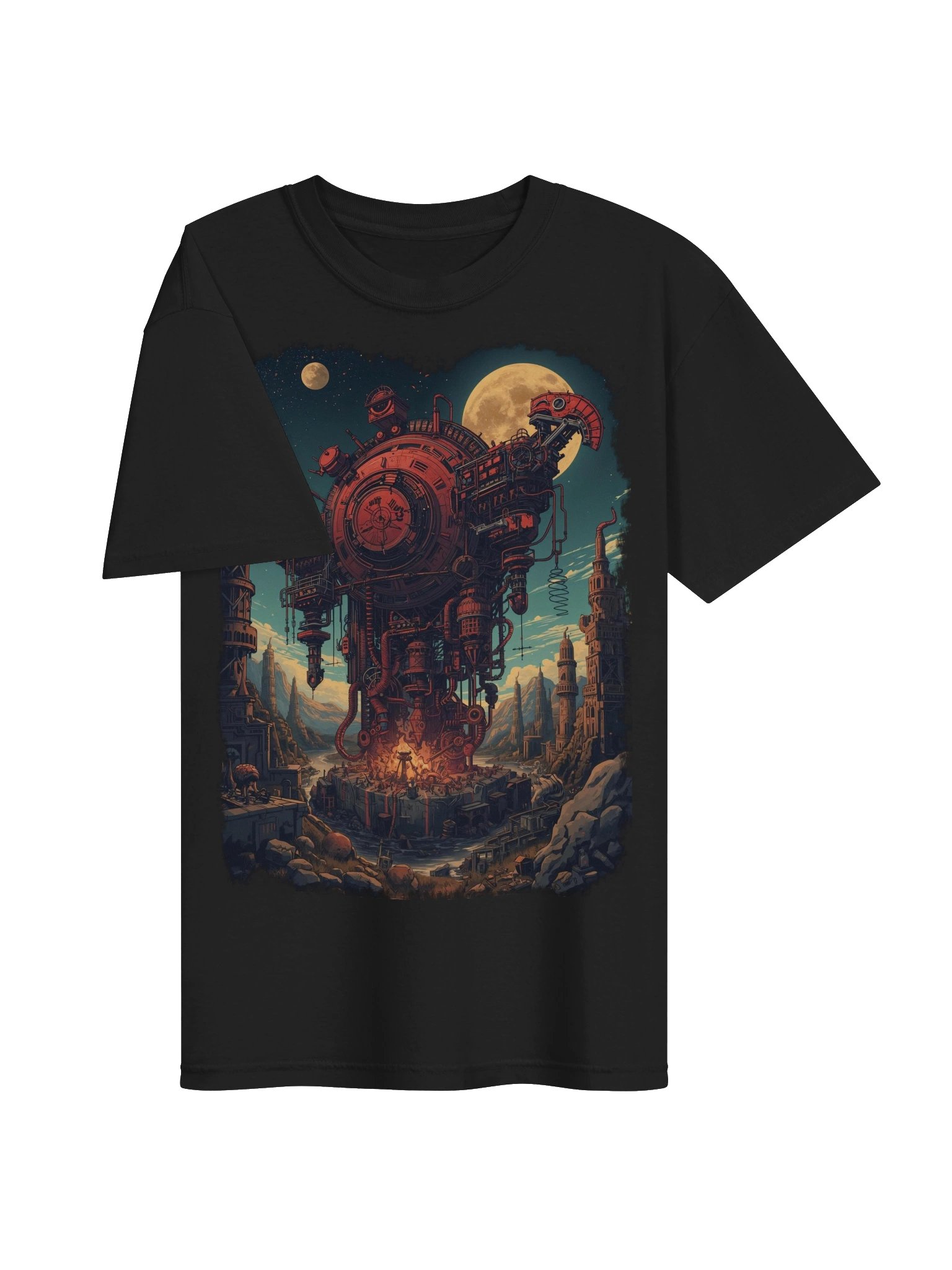Retro-Futuristic Reactor Heavyweight T-Shirt product image (6)
