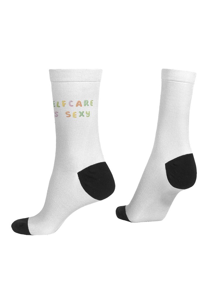 Selfcare Club | Socks | Text print product image (1)