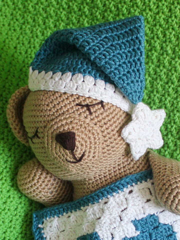 Sleepy Bear with Naptime Accessories Crochet Pattern product image (1)