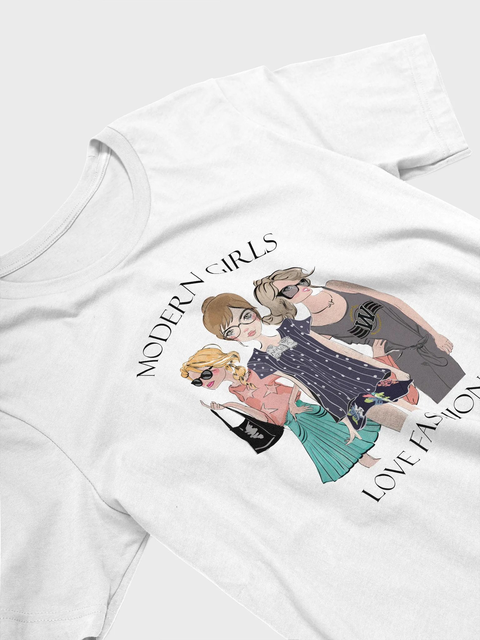 Modern Girls Love Fashion Girl Women's Fashion T-Shirt product image (43)