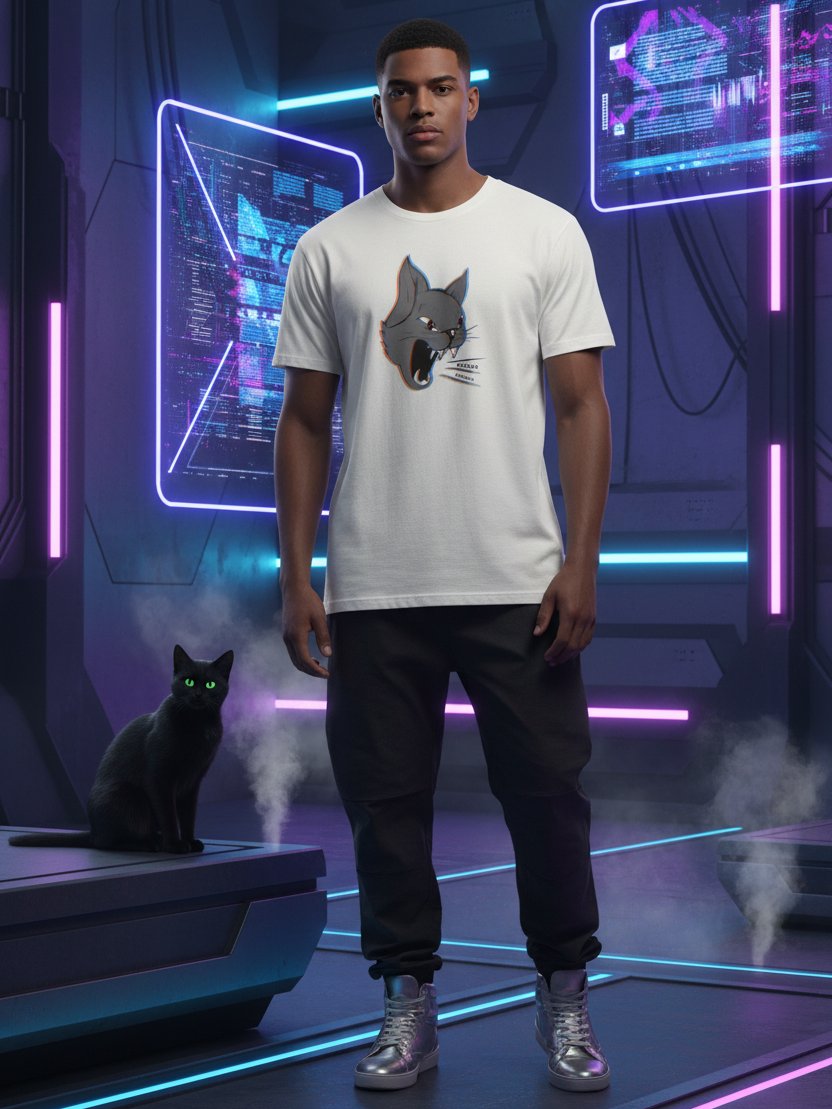 Phase Drift Cat Logo T-shirt product image (2)