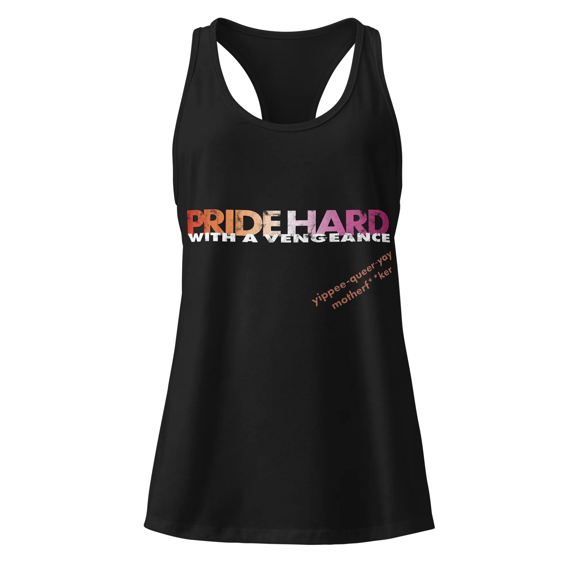 Lesbian "Pride Hard" Racerback Tank product image (1)