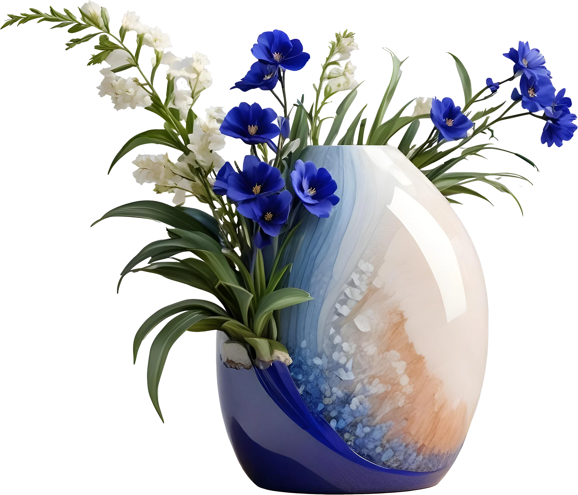 Ocean's Grace – Vase wedding decor png product image (1)