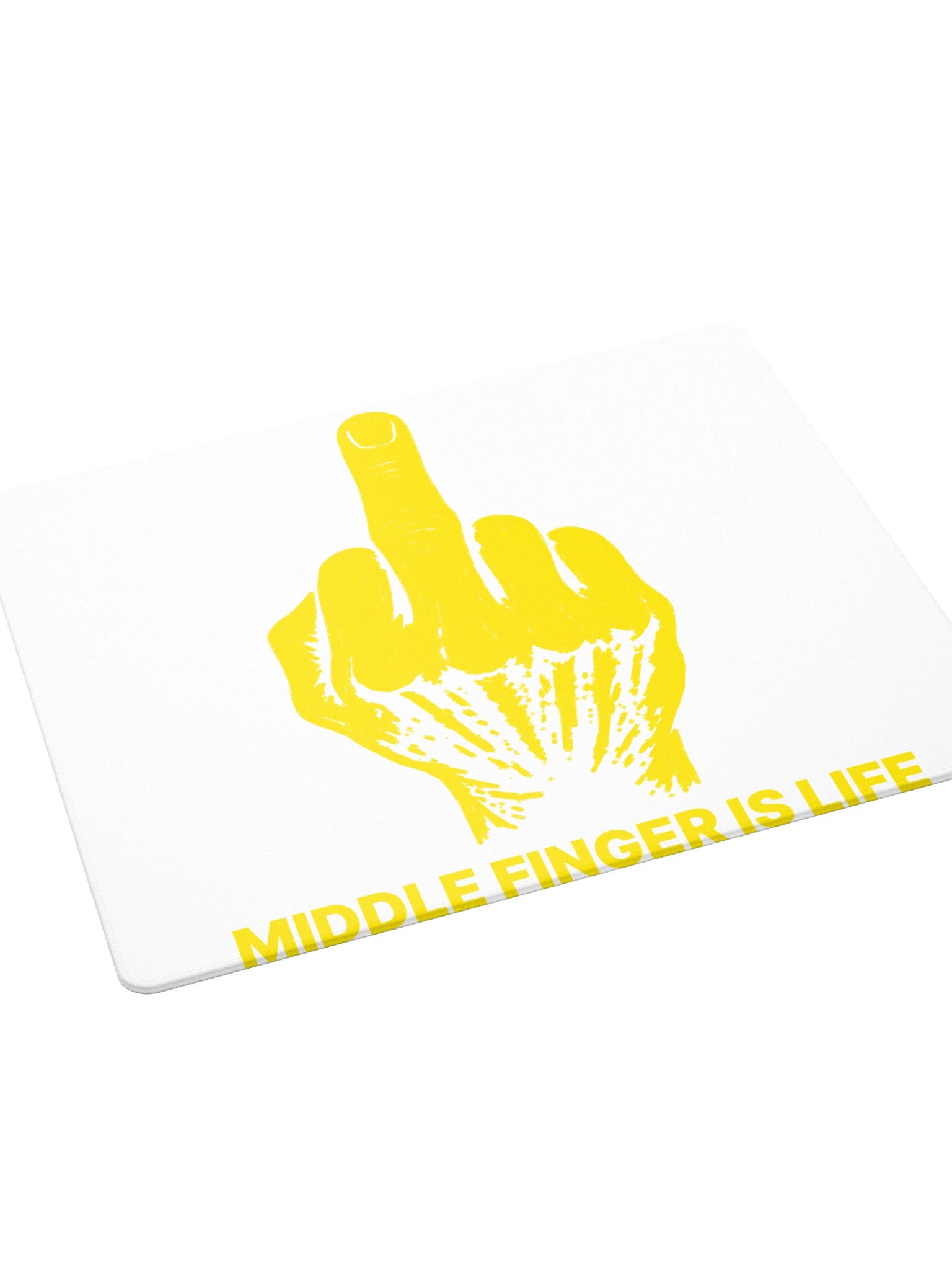 No ShopCo | Gaming Mouse Pad - Yellow on White product image (4)