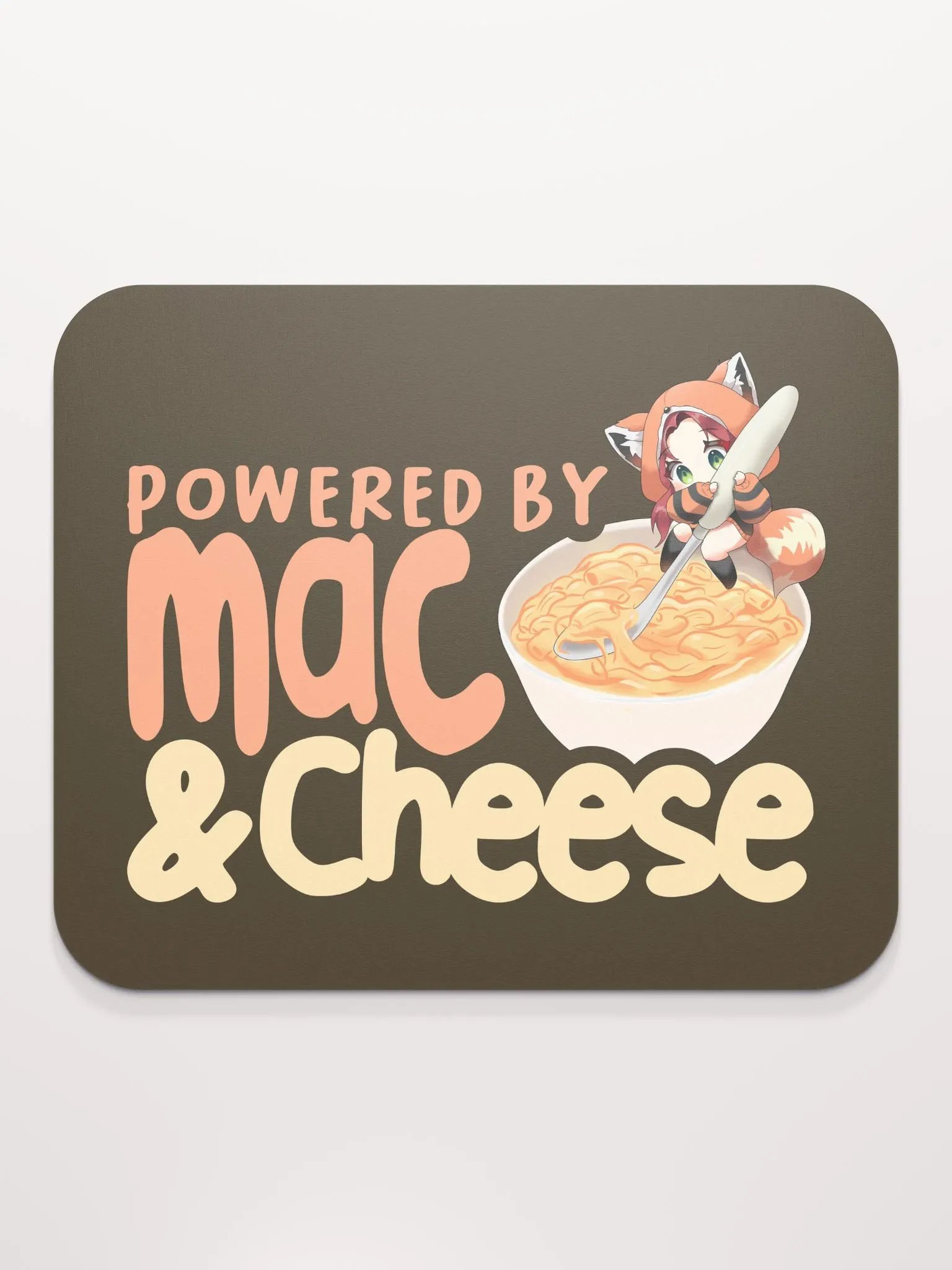 Powered by Mac & Cheese Mousepad product image (2)