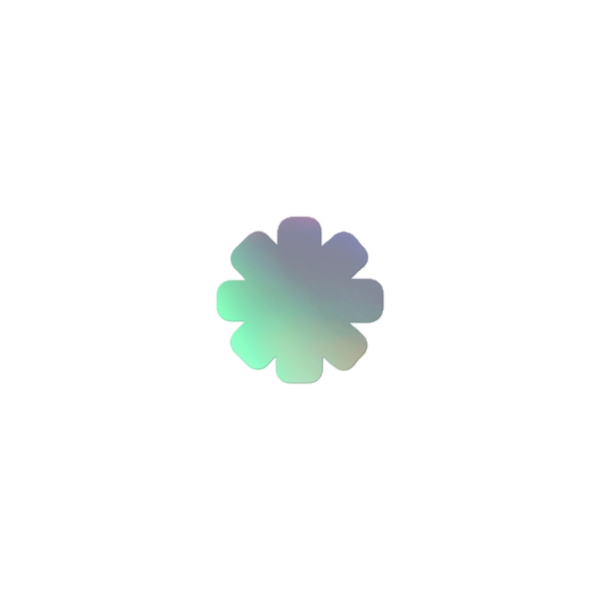 Asterisk*01 Holographic Sticker product image (1)