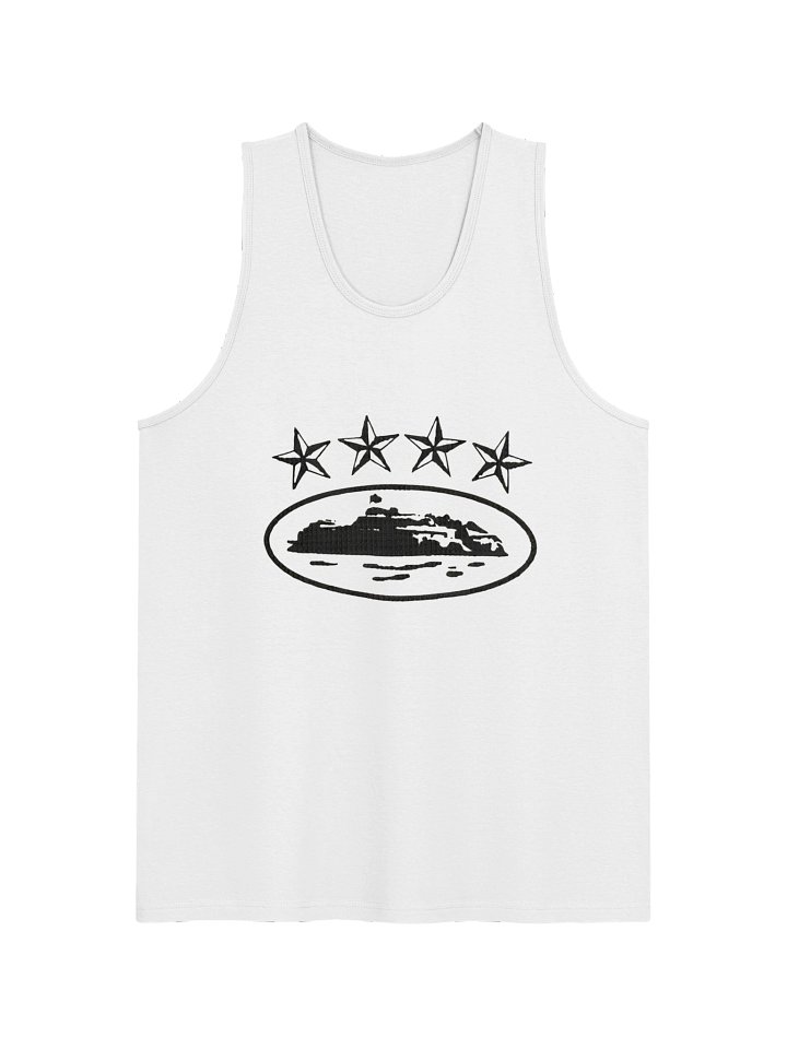 Corteiz 4Starz Alcatraz Tank Top White product image (1)