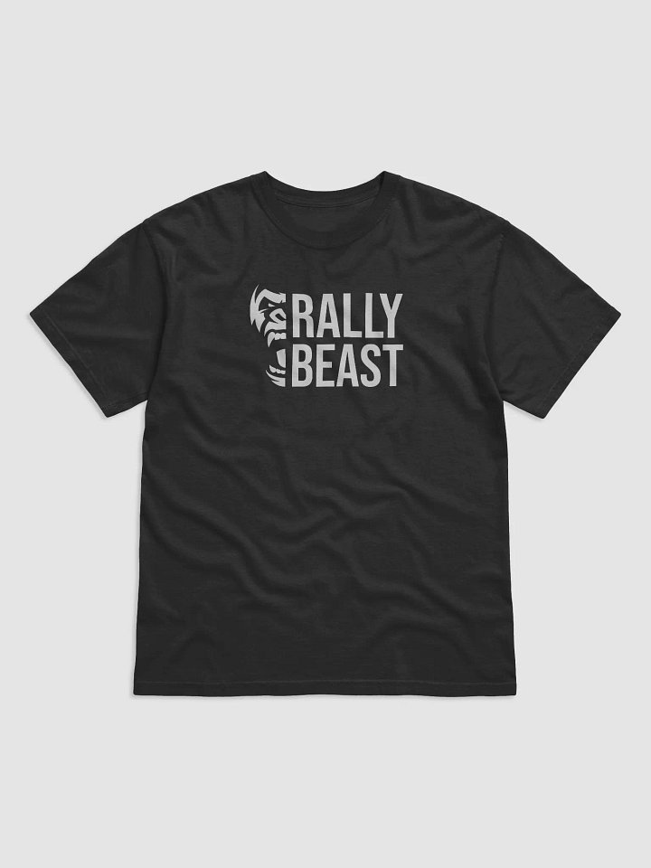 Rally Beast Stacked - White on Black product image (1)