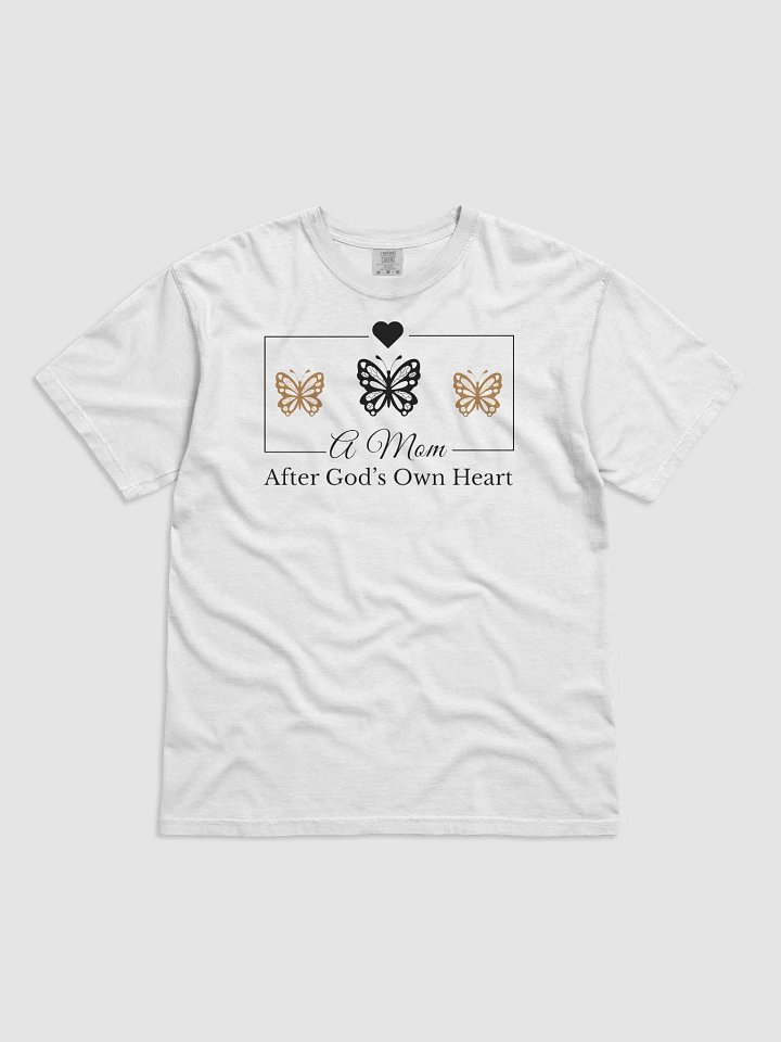 God`s Heart Mom, Comfort Colors T-shirt. product image (2)