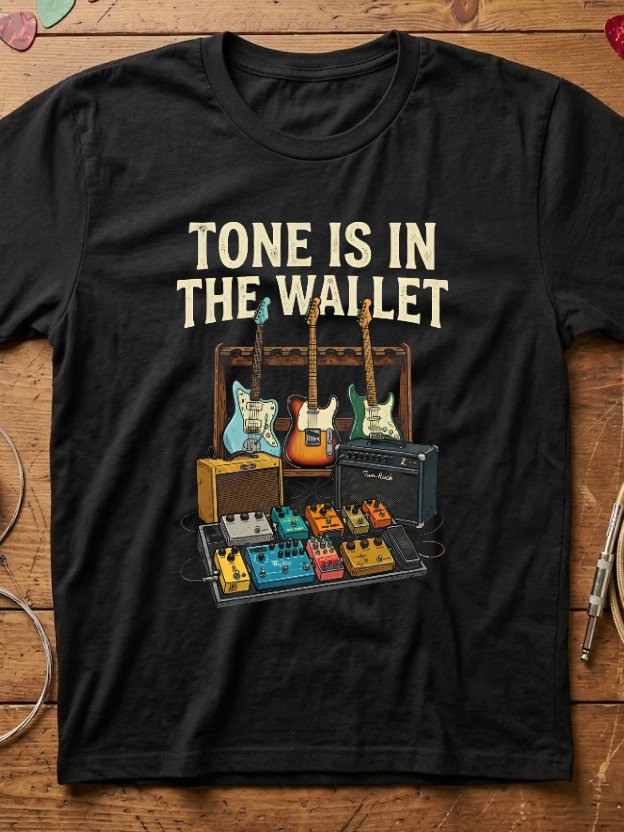 Tone is in the wallet - Funny Guitar T-Shirt product image (1)