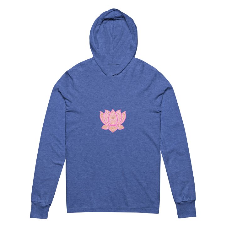 Golden Lotus Unisex Hooded Long Sleeve Tee product image (2)