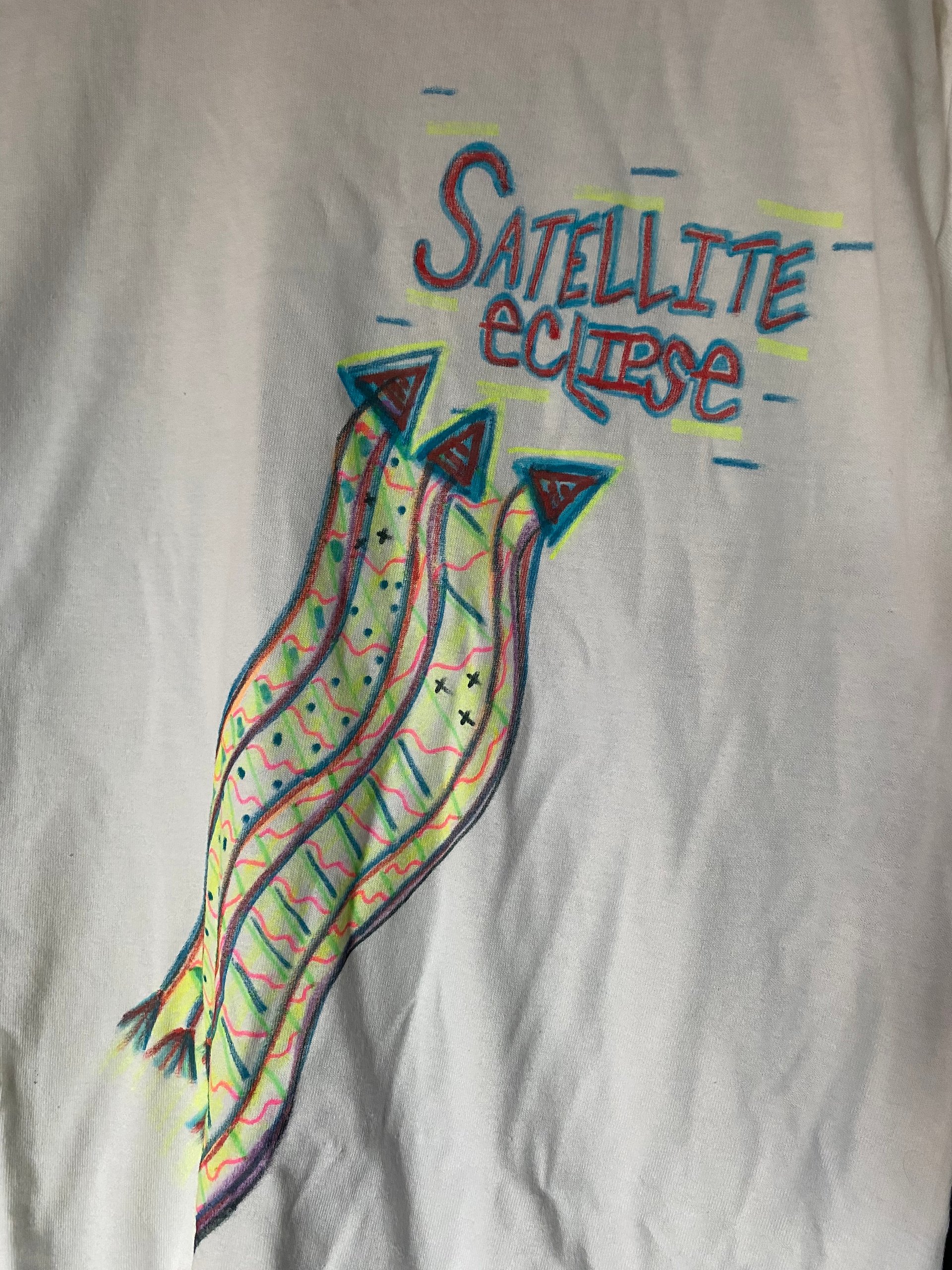 Hand Painted TEE - Satellite Eclipse 001 product image (2)