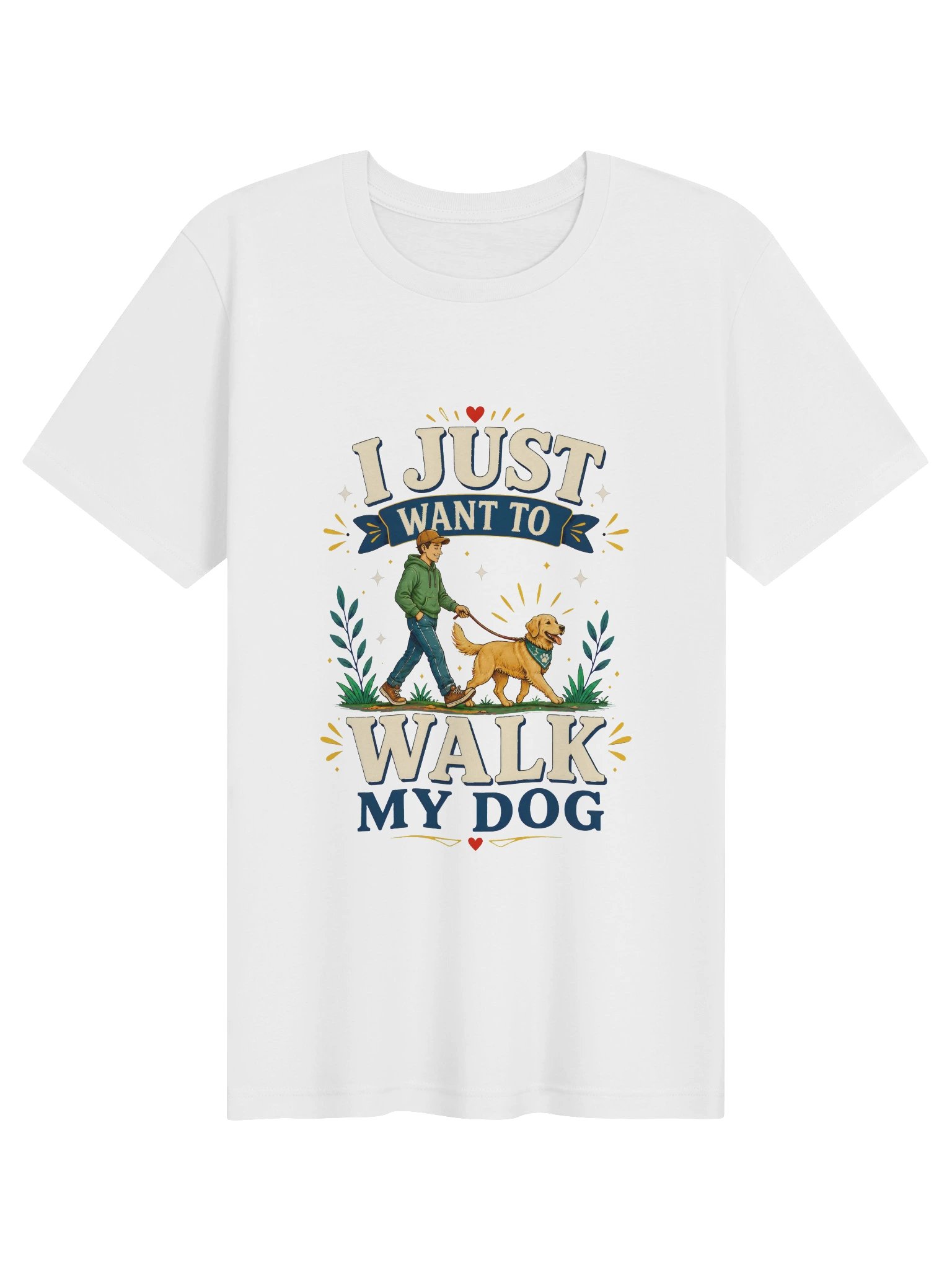 I Just Want To Walk My Dog Tee product image (1)