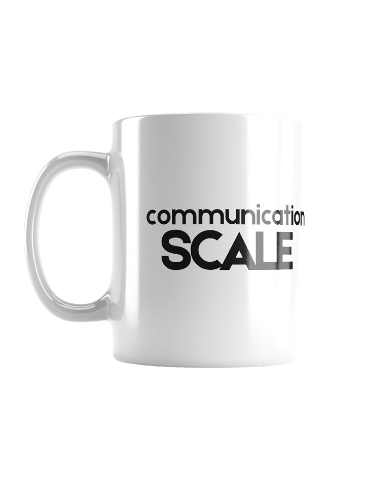 Communication Scale Mug - Minimalist Shared Living Humour - Roommate Flatmate Gift product image (1)
