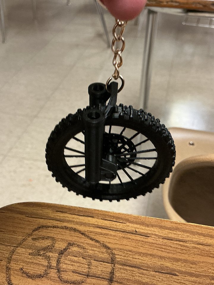 Working Surron wheel keychain product image (1)