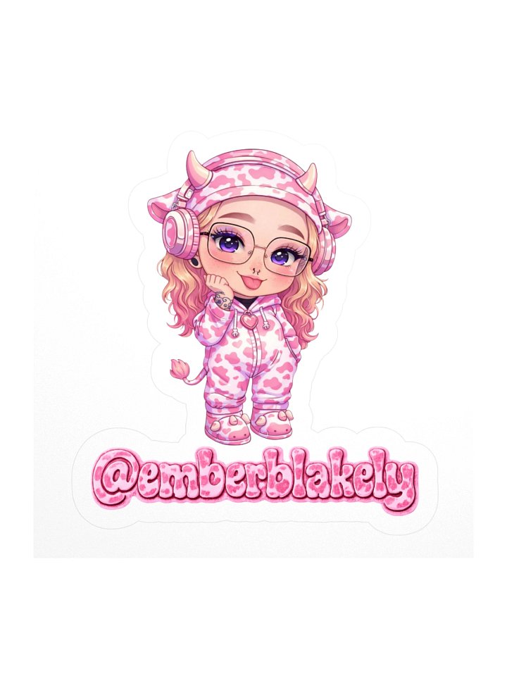 Chibi Cow-Print Sticker Fun product image (2)