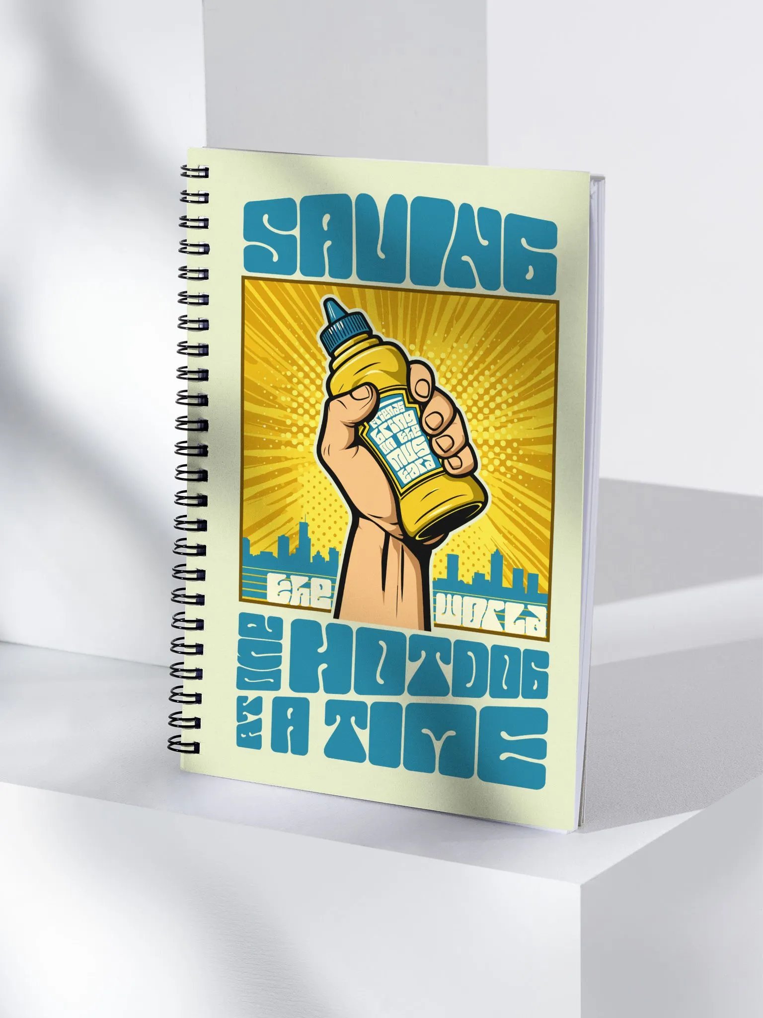 Saving the world one hotdog at a time notepad product image (4)