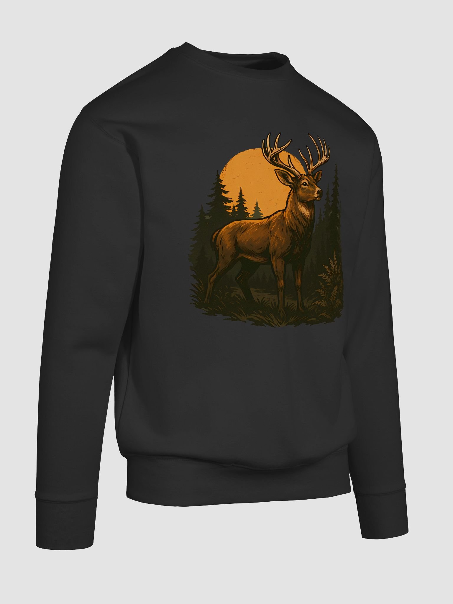 Rugged Deer Hunting Sweatshirt – Bold Antler Art for Outdoorsmen product image (10)