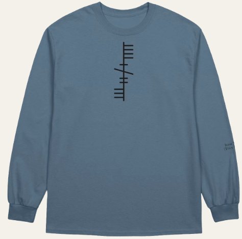 Custom Ogham Writing Design - Long Sleeve Tee product image (5)