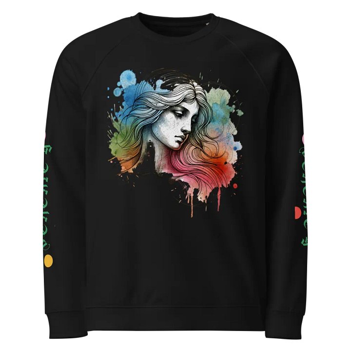 Flowing Beauty Watercolor Raglan Sweatshirt product image (1)