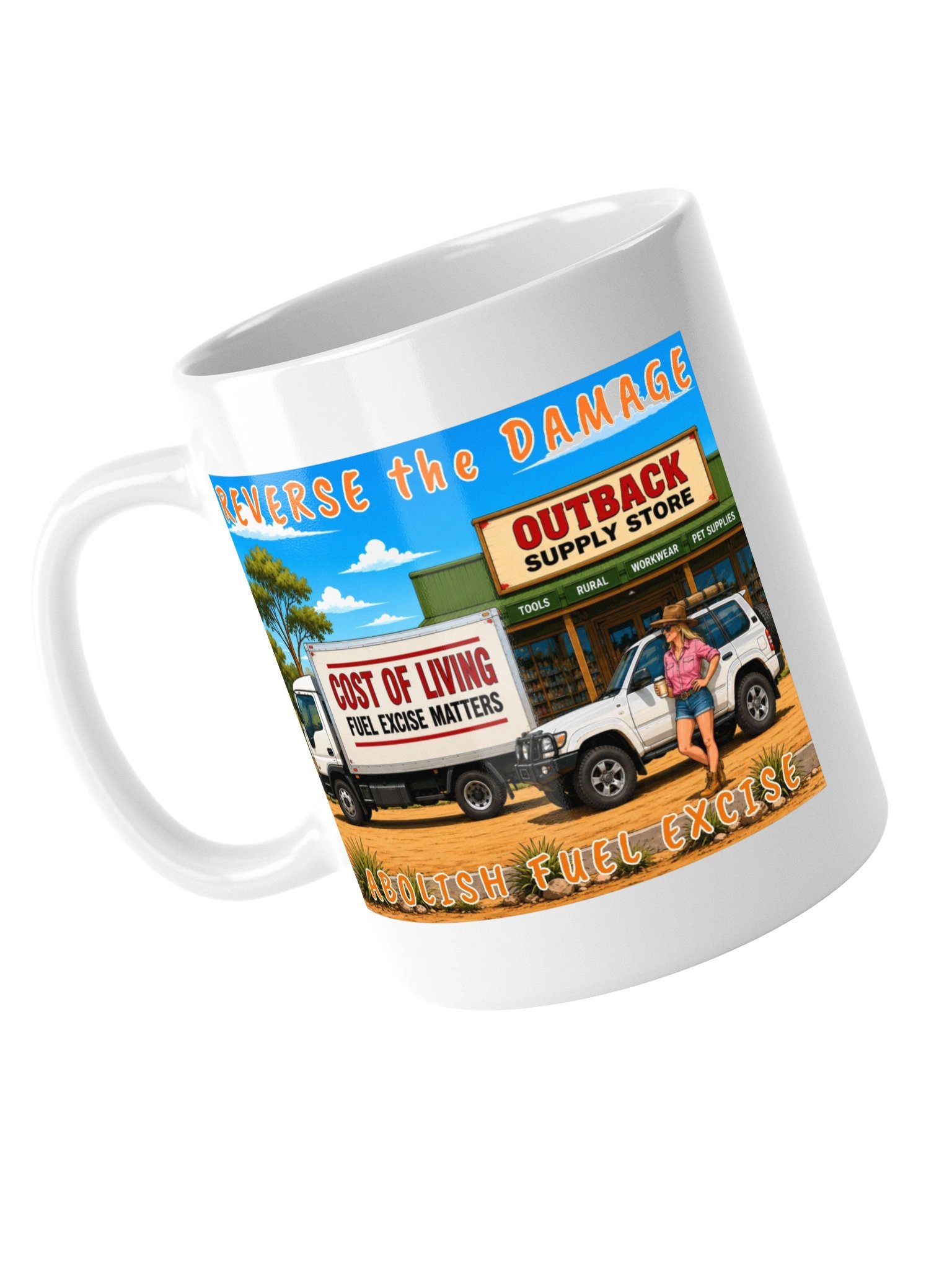 Reverse the Damage Abolish Fuel Excise Mug product image (9)