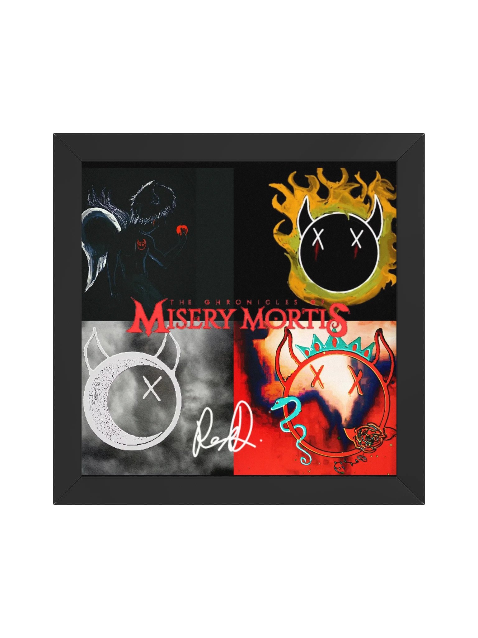 "The Chronicles Of Misery Mortis" Autographed Artwork Poster and Frame product image (1)