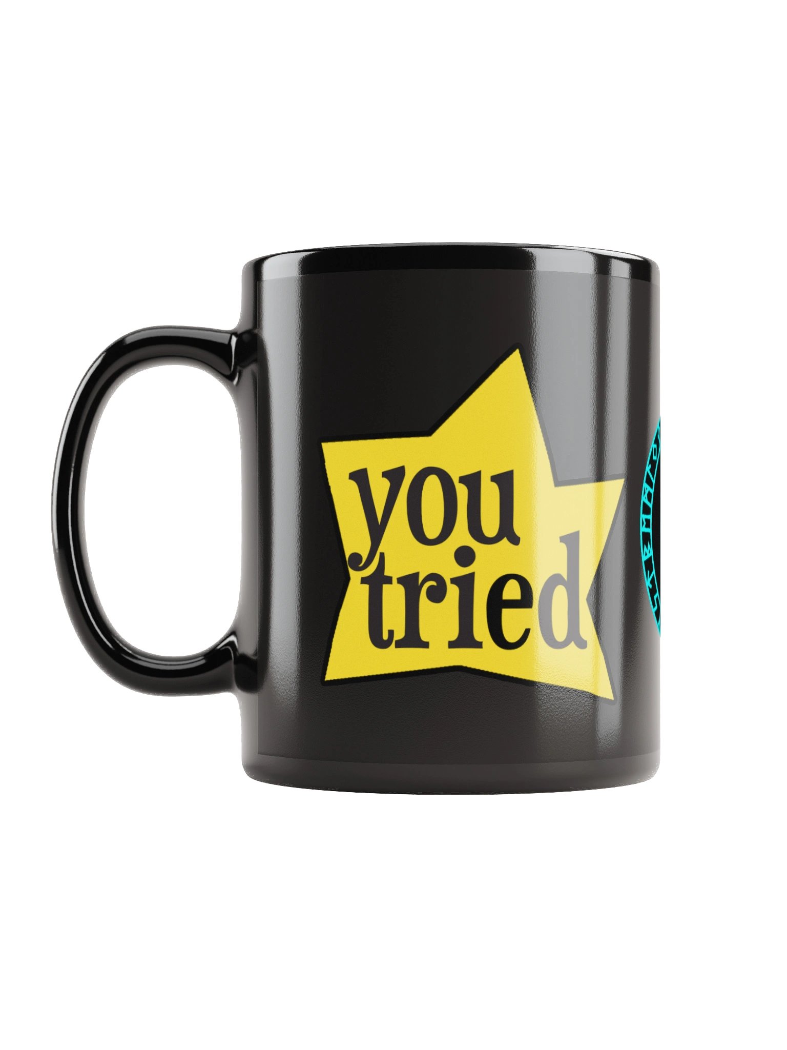 You Tried Glossy Black Mug product image (5)