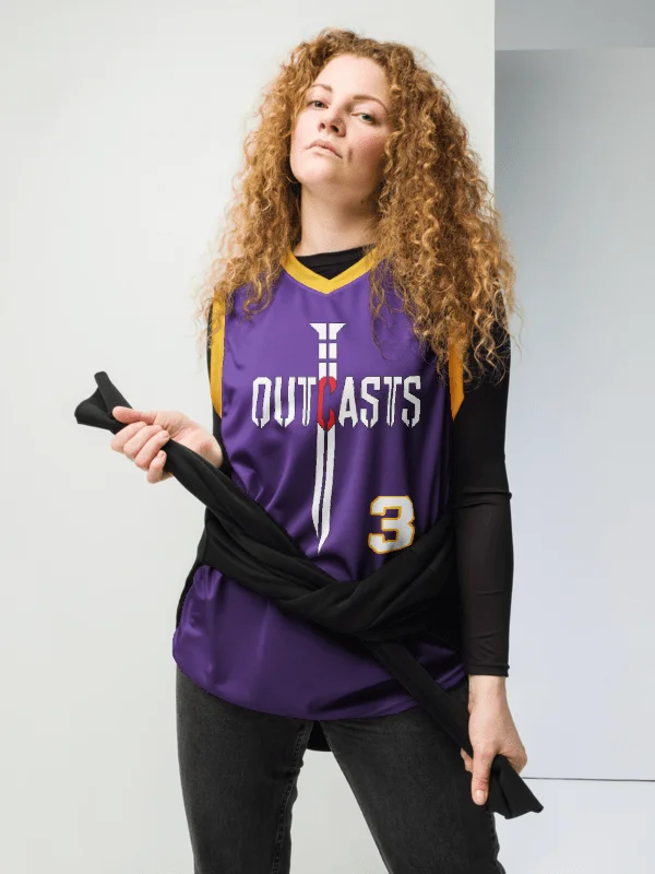 Outcasts Basketball Jersey Purple/Gold product image (2)