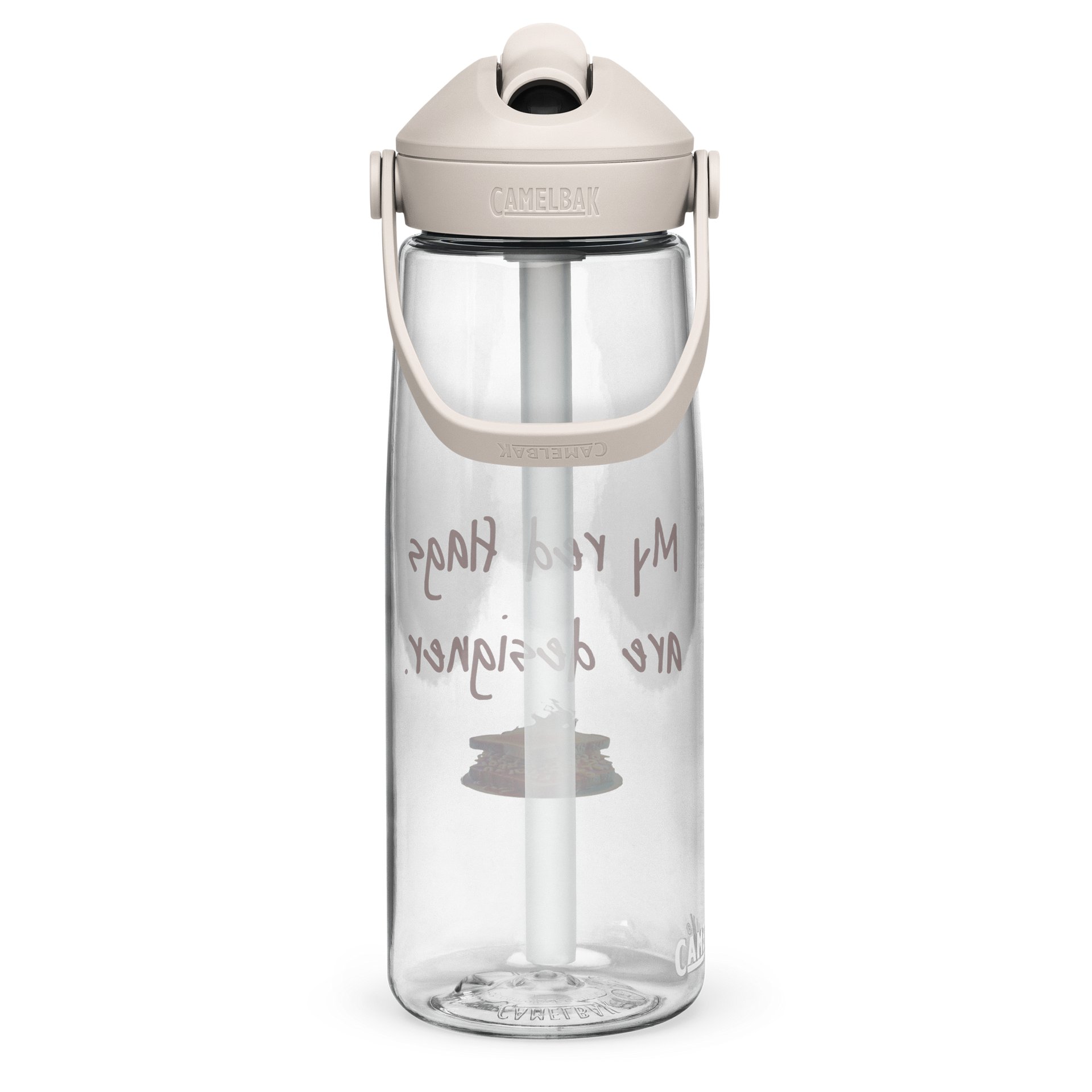 Designer Red Flags Flip Straw Water Bottle product image (3)
