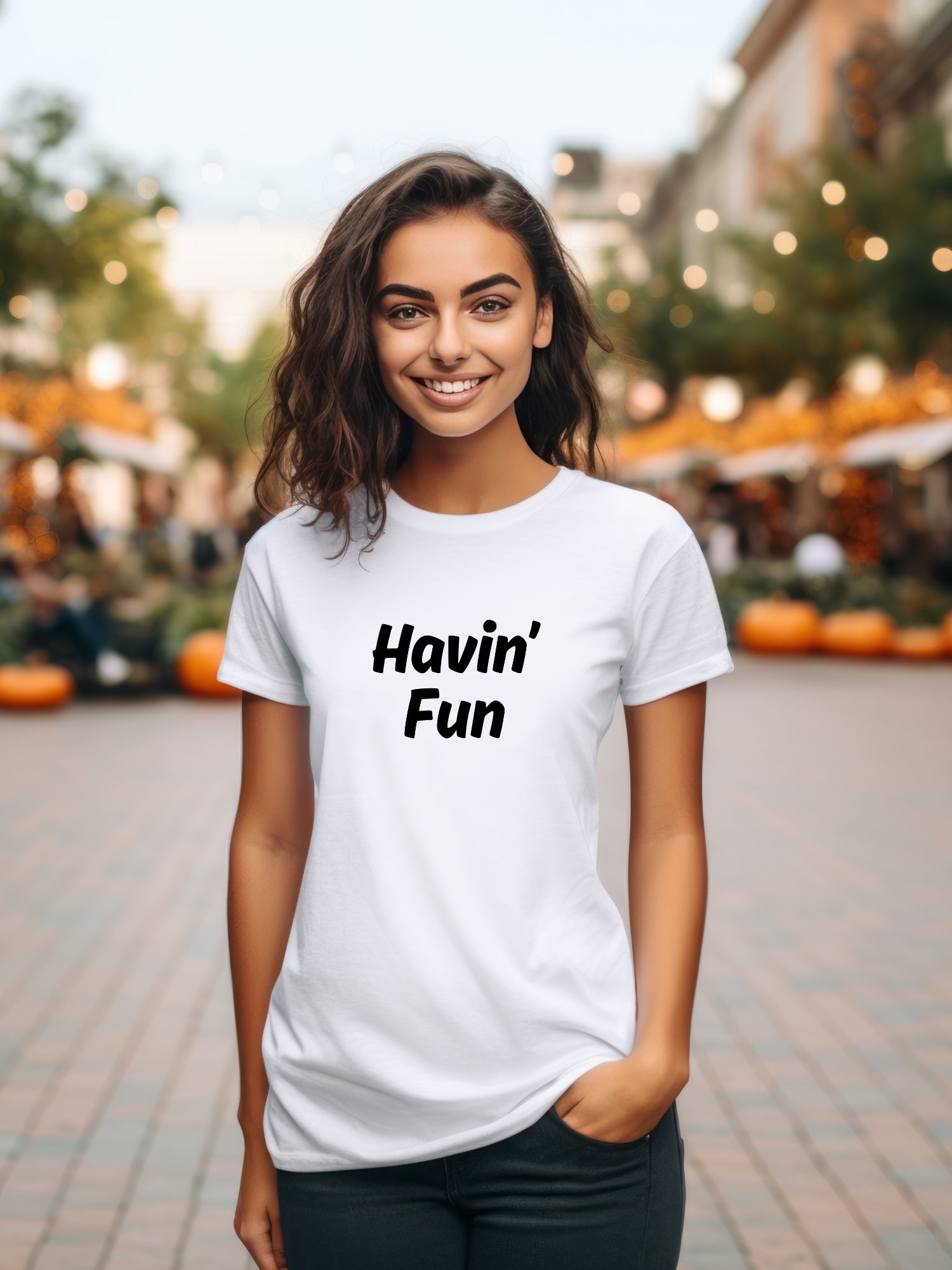 "Havin’ Fun" My Vibe Cotton T-Shirt product image (1)