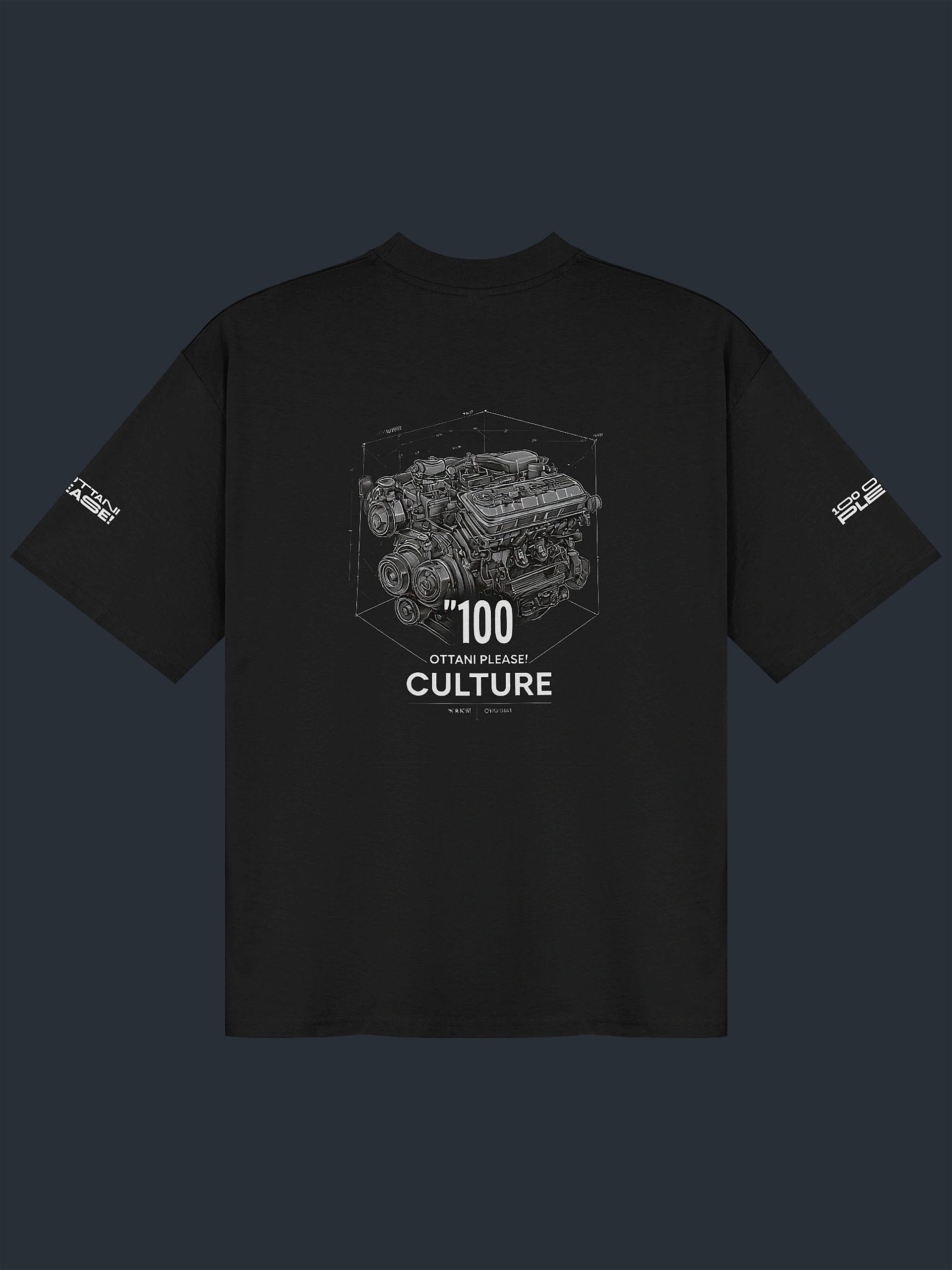 100 Ottani Please!™ Oversized Unisex Racing Streetwear Graphic T-Shirt | Grid Start Edition product image (1)