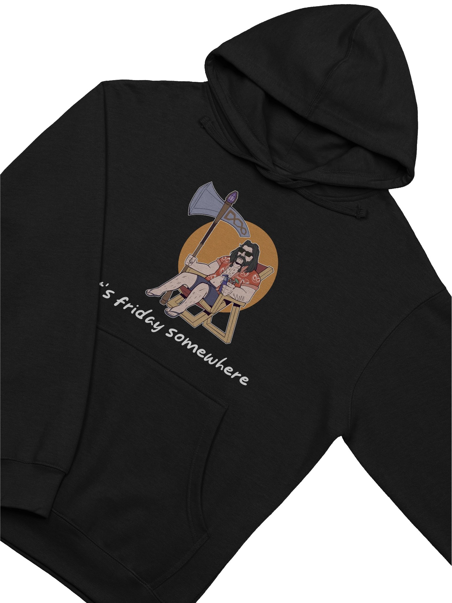 It's Friday Somewhere Hoodie (White Text) product image (17)