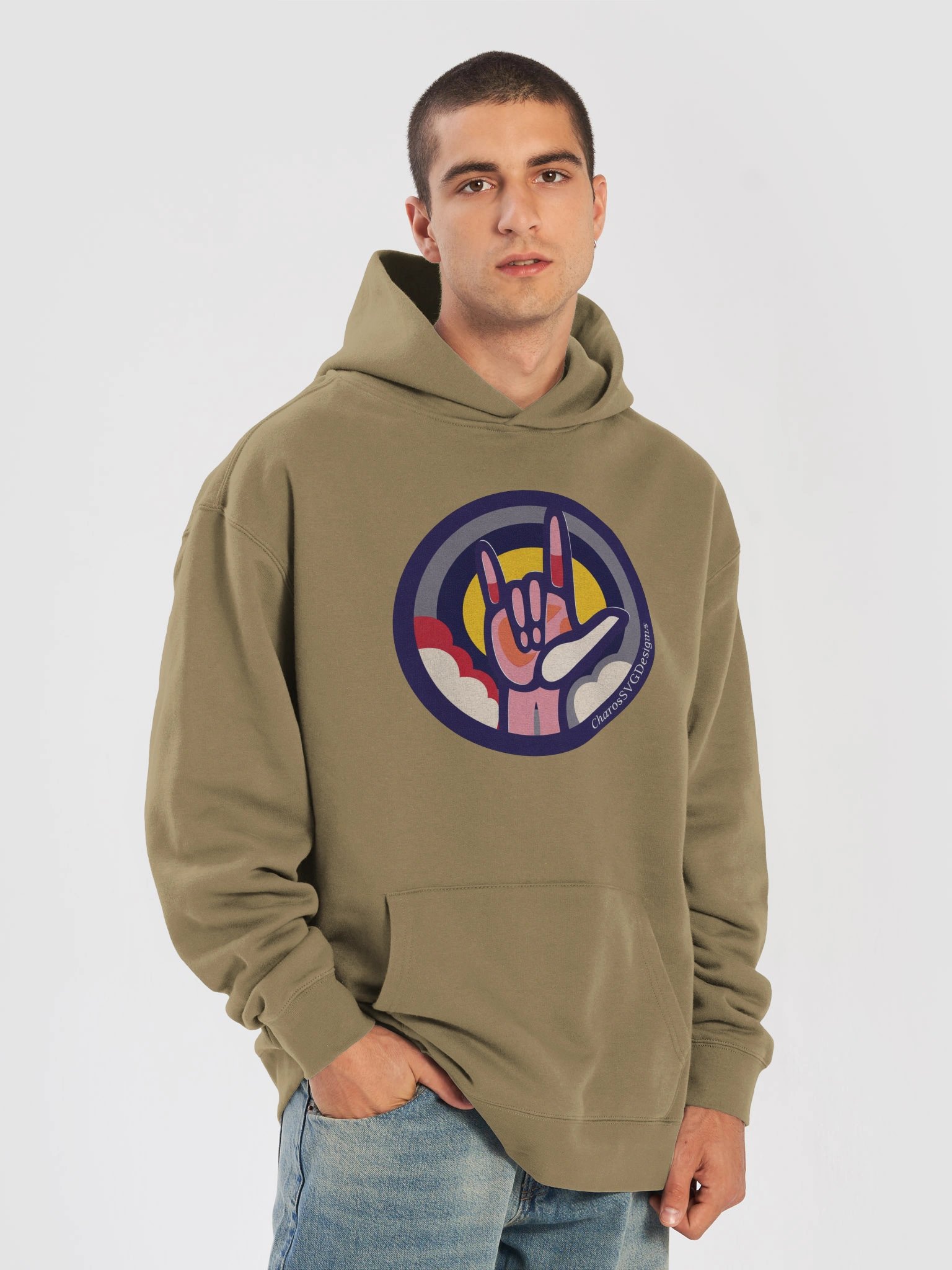 Premium ASL I Love You to Infinity Hoodie | Luxury Sign Language Hoodie | Love Without Words | Heavyweight Cozy Hoodie | Meaningful Gift | Deaf Community Inspired product image (32)