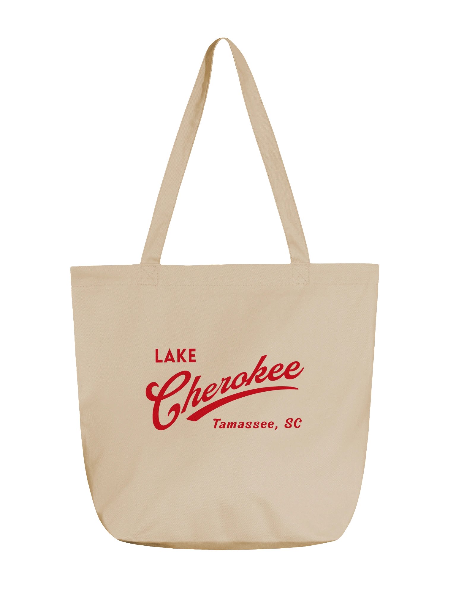 Lake Cherokee Swoosh Tote (red) product image (1)