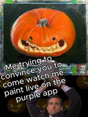 I’d post a link but I can’t 😭  also I hope you love the WEEN pumpkin! #painterproblems #artistproblems #streamer #ween 
