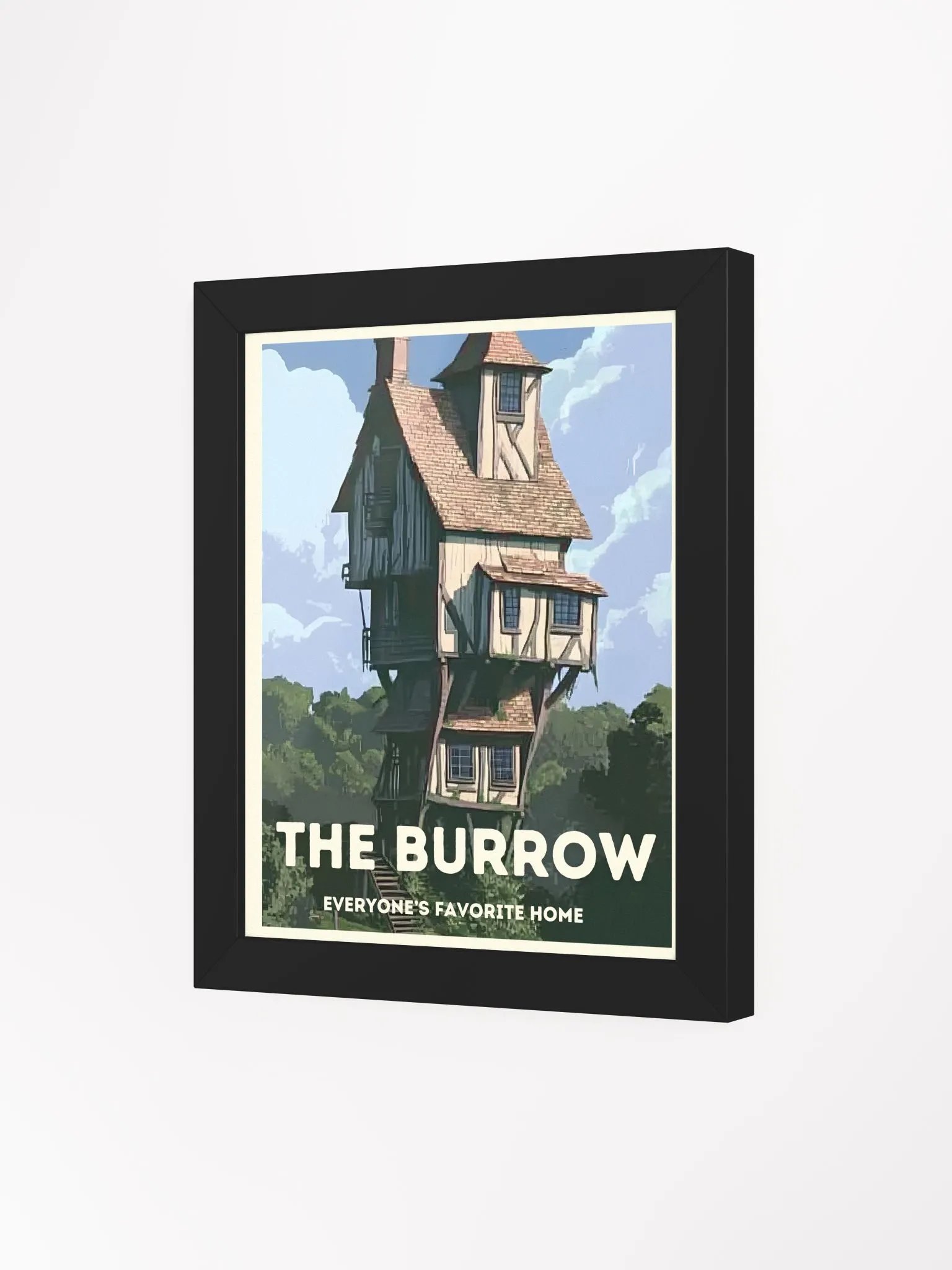 Magical Home Burrow Vintage Travel Poster product image (3)