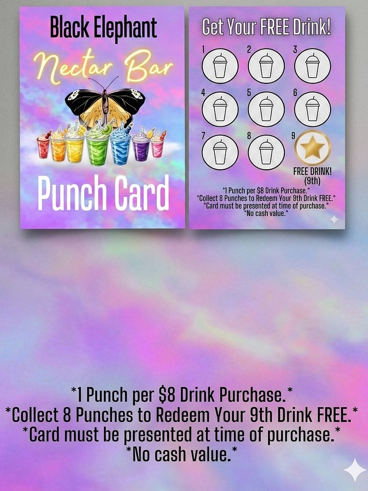 Nectar Bar Loyalty Punch Card product image (1)