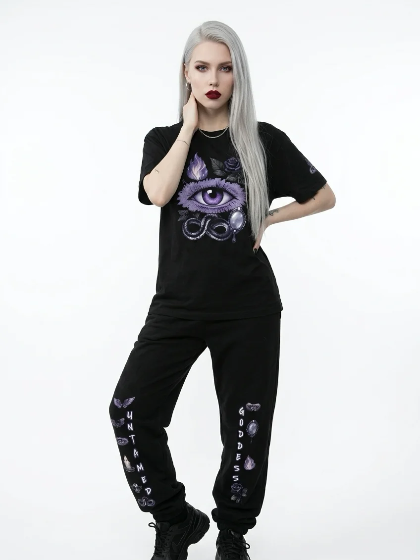 Lilith “Untamed Goddess” Symbolic Gothic Joggers product image (5)