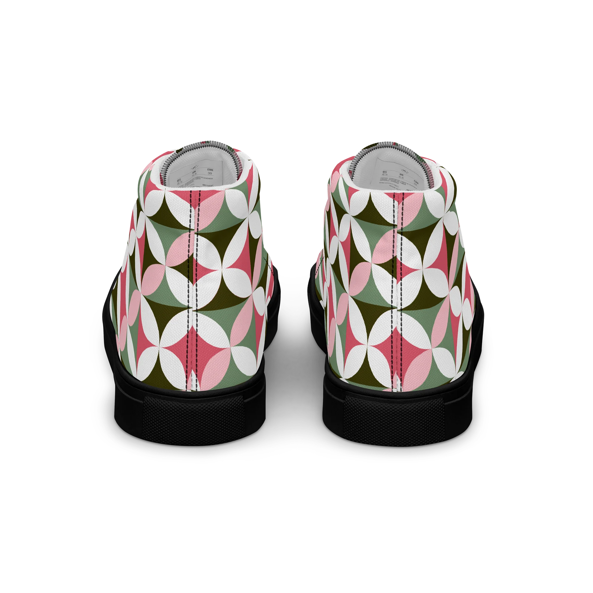 Retro Bloom High-Top Canvas Shoes product image (4)
